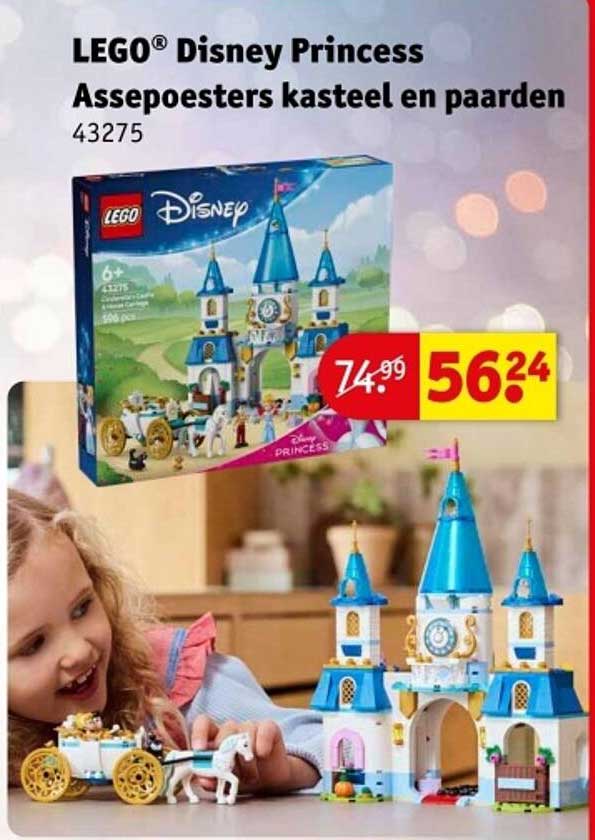 LEGO® Disney Princess Assepoesters kasteel en paarden 43275