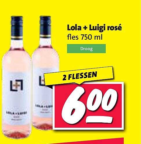 Lola + Luigi rosé fles 750 ml