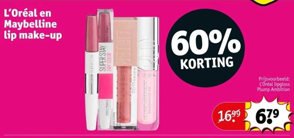 L’Oréal en Maybelline lip make-up