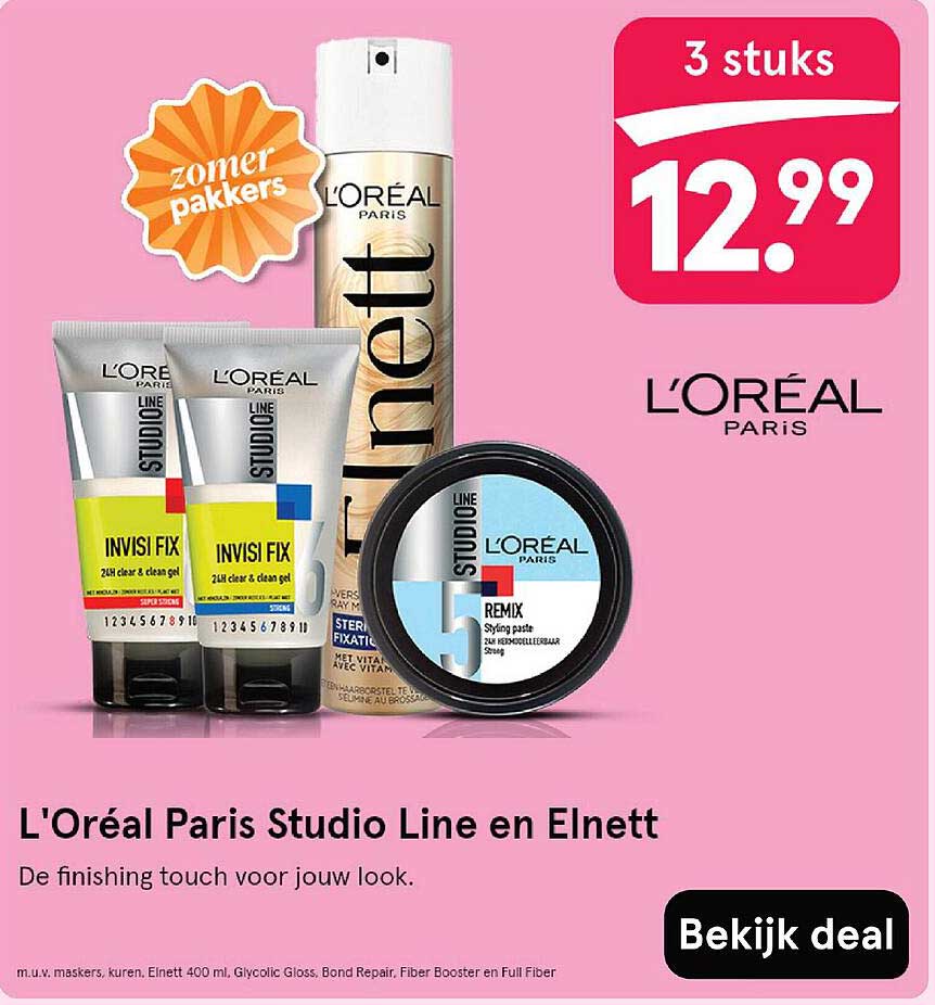 L'Oréal Paris Studio Line en Elnett