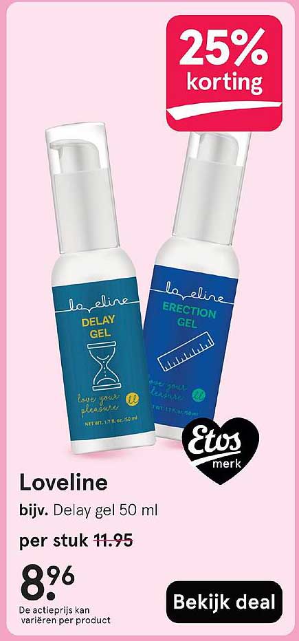 Loveliner bijv. Delay gel 50 ml