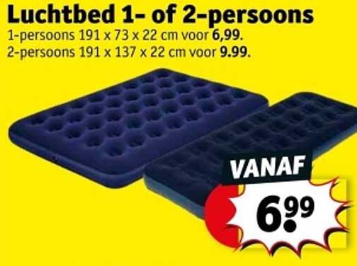 Luchtbed 1- of 2-persoons