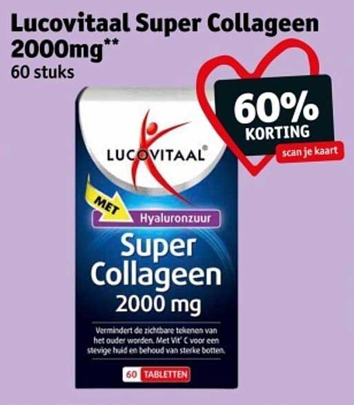 Lucovitaal Super Collageen 2000mg** 60 stuks