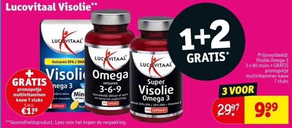 Lucovitaal Visolie 1+2 GRATIS*