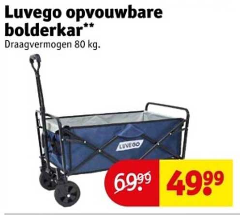 Luvego opvouwbare bolderkar**