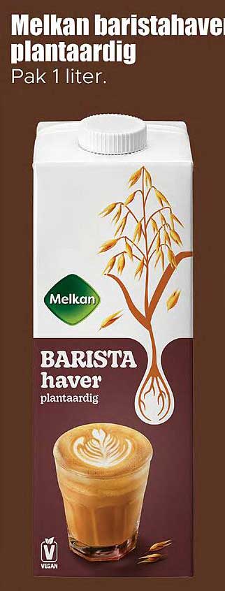 Melkan baristahaver plantaardig Pak 1 liter.