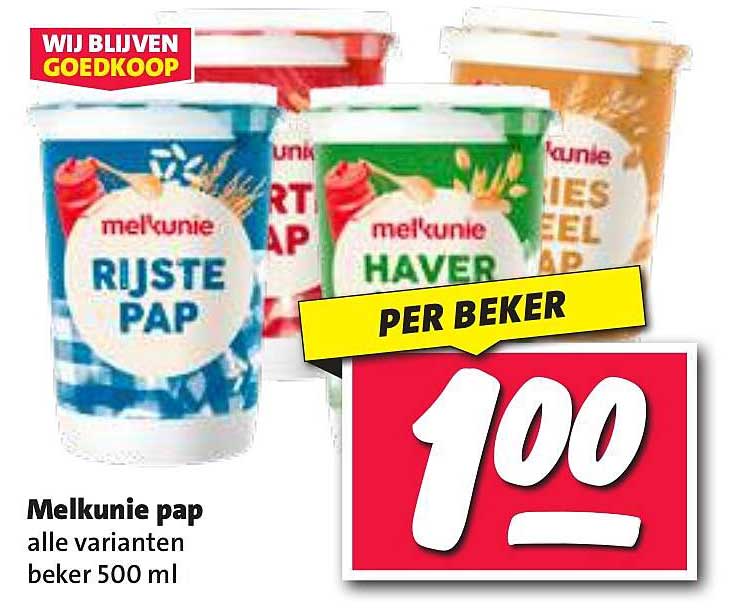 Melkunie pap alle varianten beker 500 ml