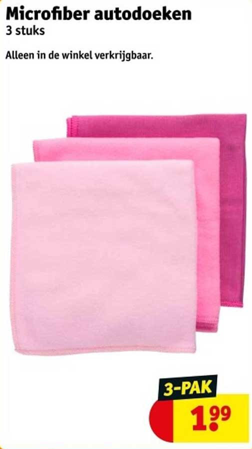Microfiber autodoeken 3 stuks