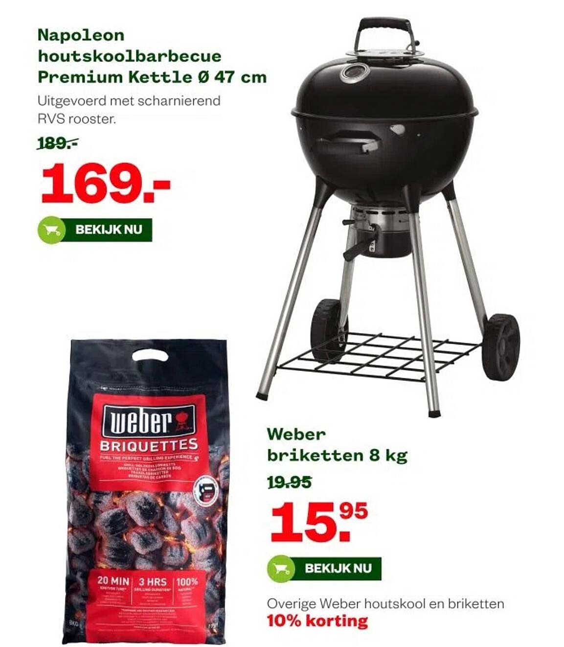 Napoleon houtskoolbarbecue Premium Kettle Ø 47 cm
