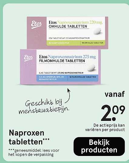 Naproxen tabletten