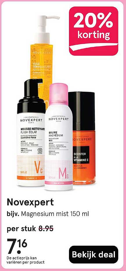 Novexpert bijv. Magnesium mist 150 ml