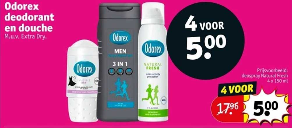 Odorex deodorant en douche M.u.v. Extra Dry.