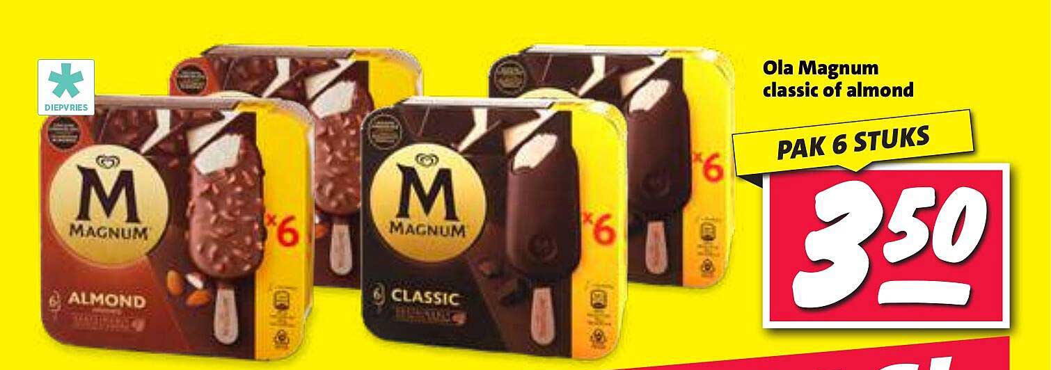 Ola Magnum classic of almond PAK 6 STUKS
