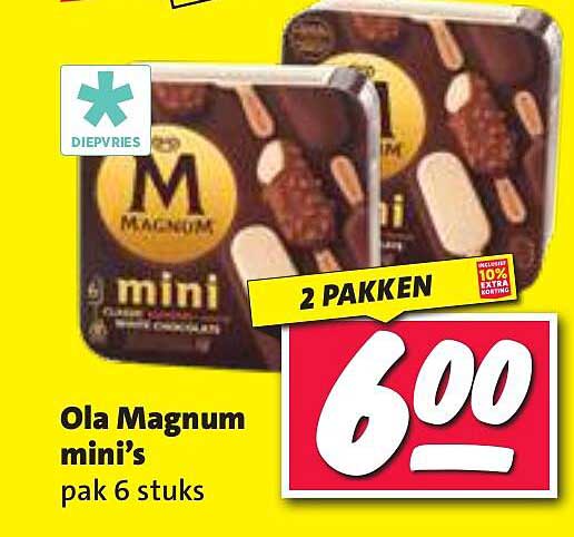 Ola Magnum mini’s pak 6 stuks