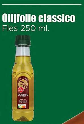 Olijfolie classico Fles 250 ml.