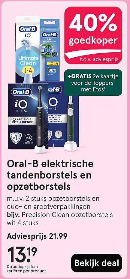 Oral-B elektrische tandenborstels en opzetborstels