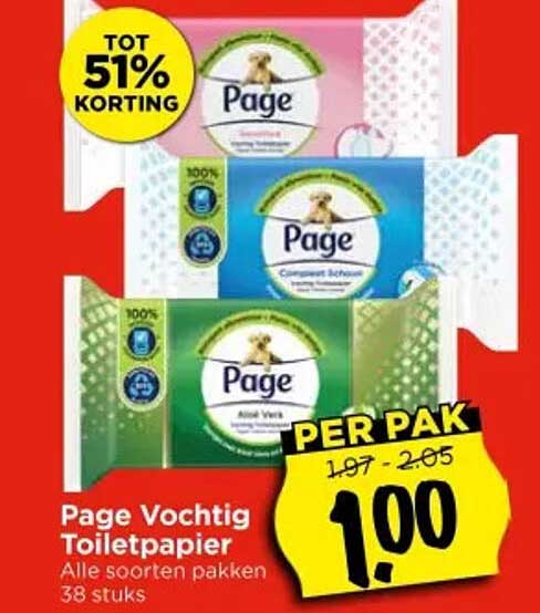 Page Vochtig Toiletpapier