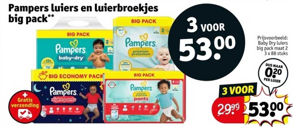 Pampers luiers en luierbroekjes big pack