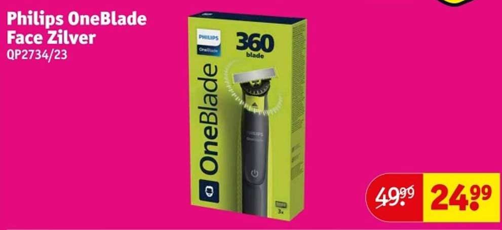 Philips OneBlade Face Zilver QP2734/23