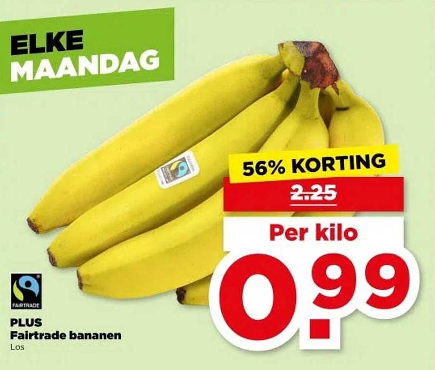 PLUS Fairtrade bananen