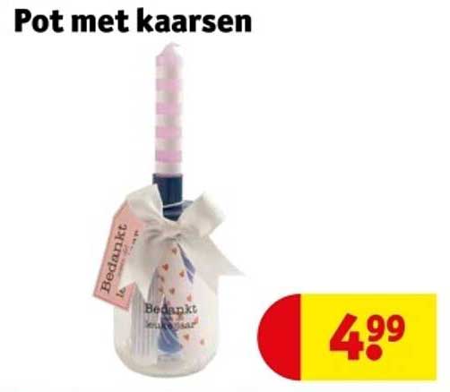 Pot met kaarsen