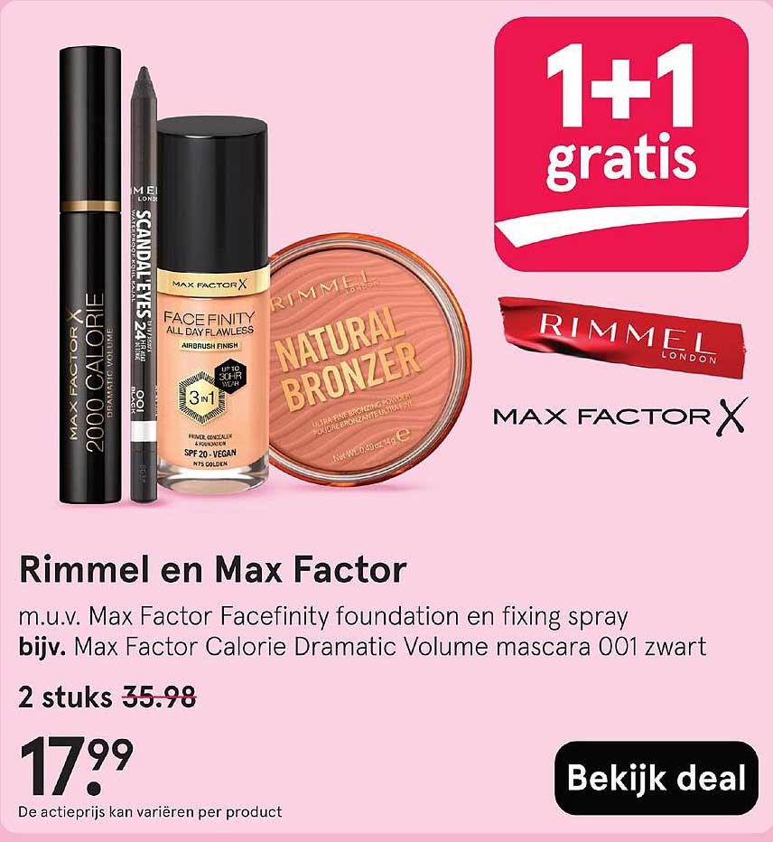 Rimmel en Max Factor