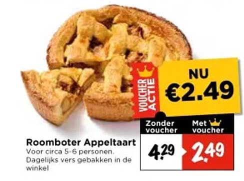 Roomboter Appeltaart