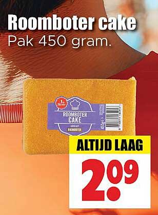 Roomboter cake Pak 450 gram.