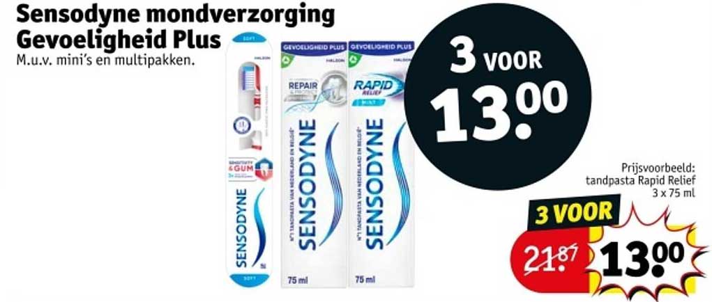 Sensodyne mondverzorging Gevoeligheid Plus