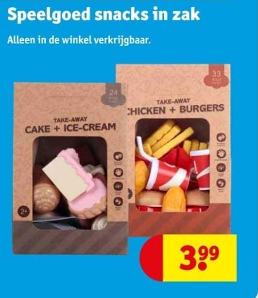 Speelgoed snacks in zak