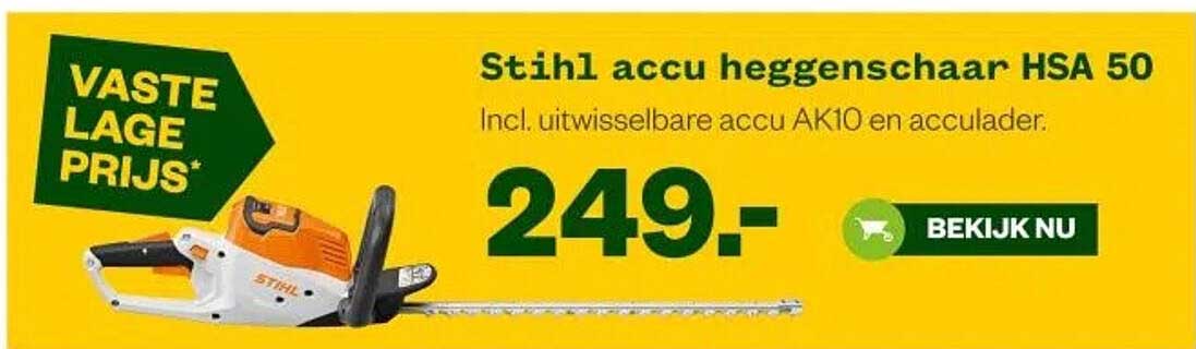 Stihl accu heggenschaar HSA 50