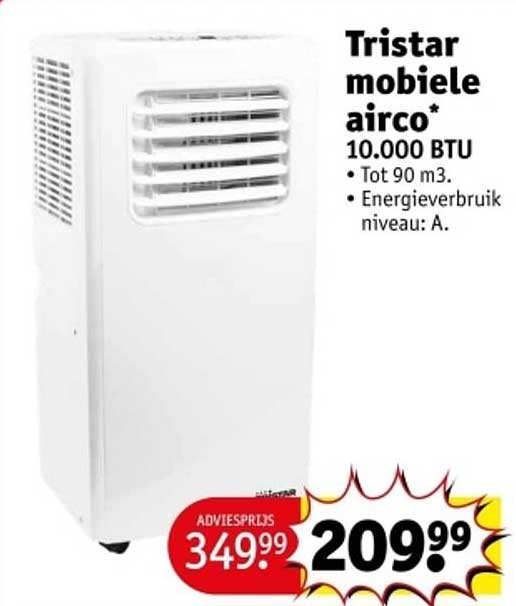 Tristar mobiele airco* 10.000 BTU