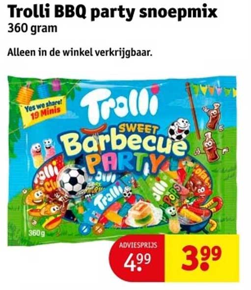 Trolli BBQ party snoepmix 360 gram