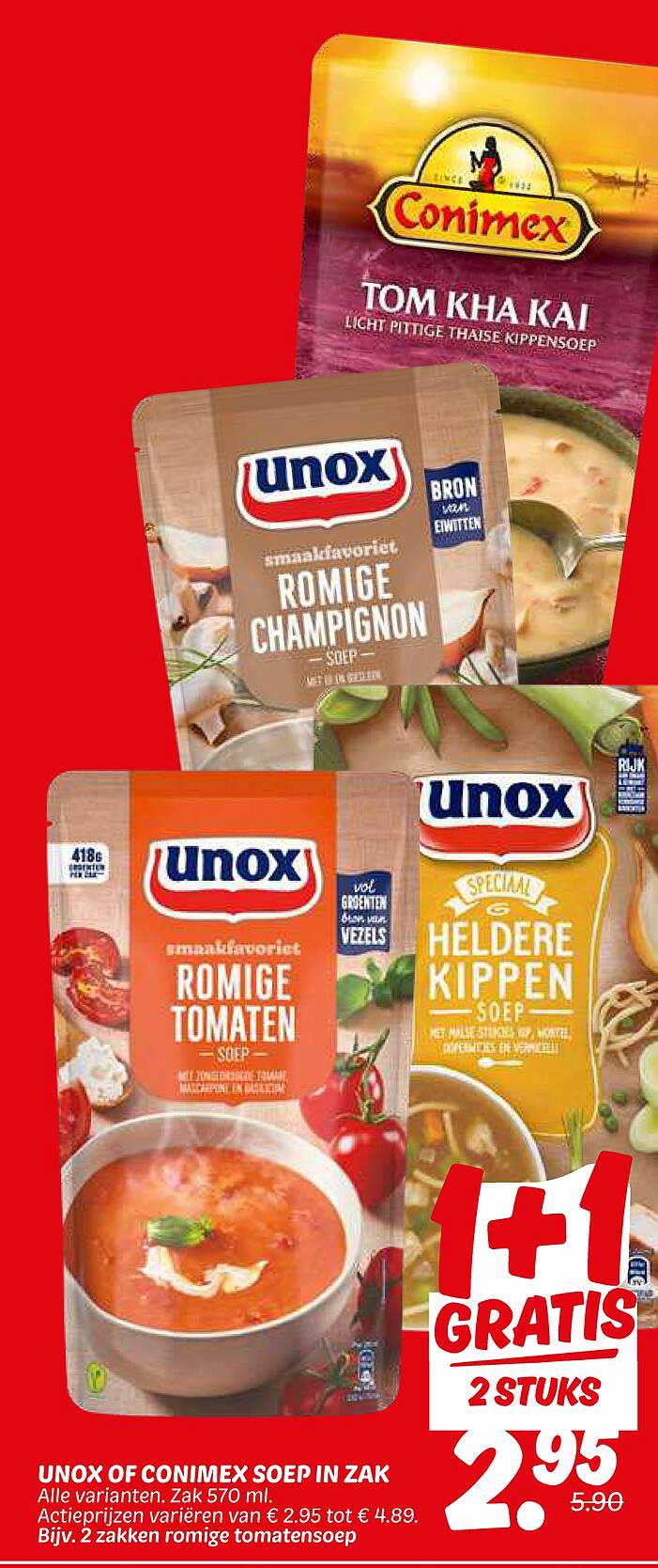 UNOX OF CONIMEX SOEP IN ZAK