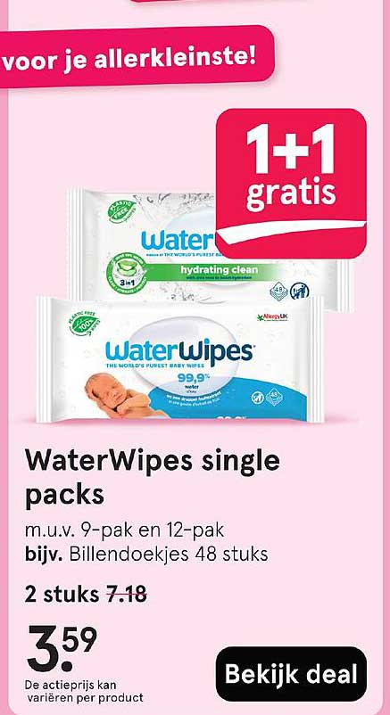 WaterWipes single packs