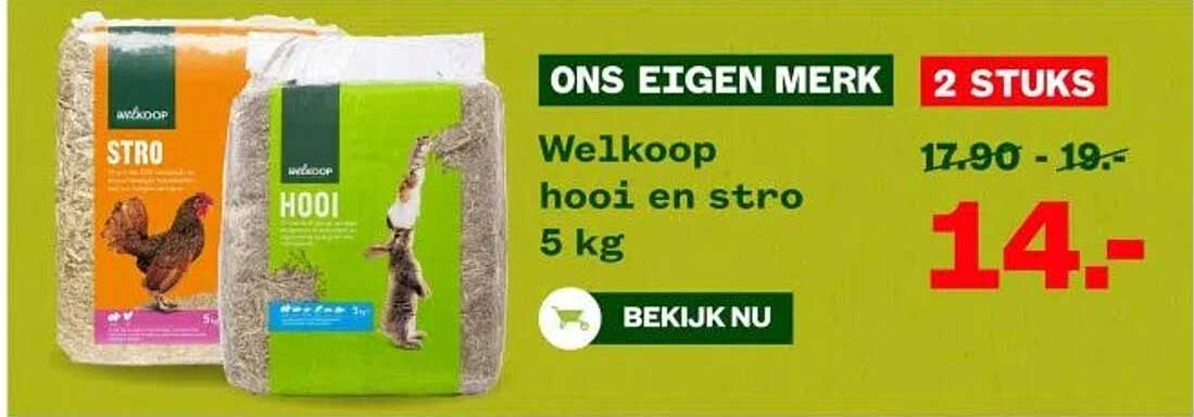 Welkoop hooi en stro 5 kg