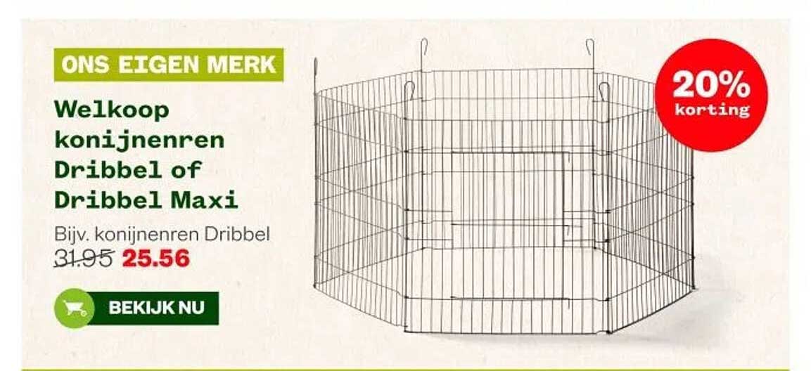 Welkoop konijnenren Dribbel of Dribbel Maxi