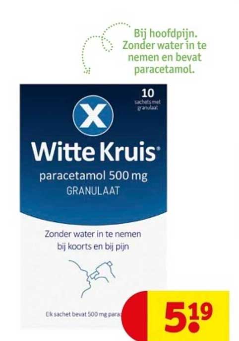 Witte Kruis paracetamol 500 mg GRANULAAT