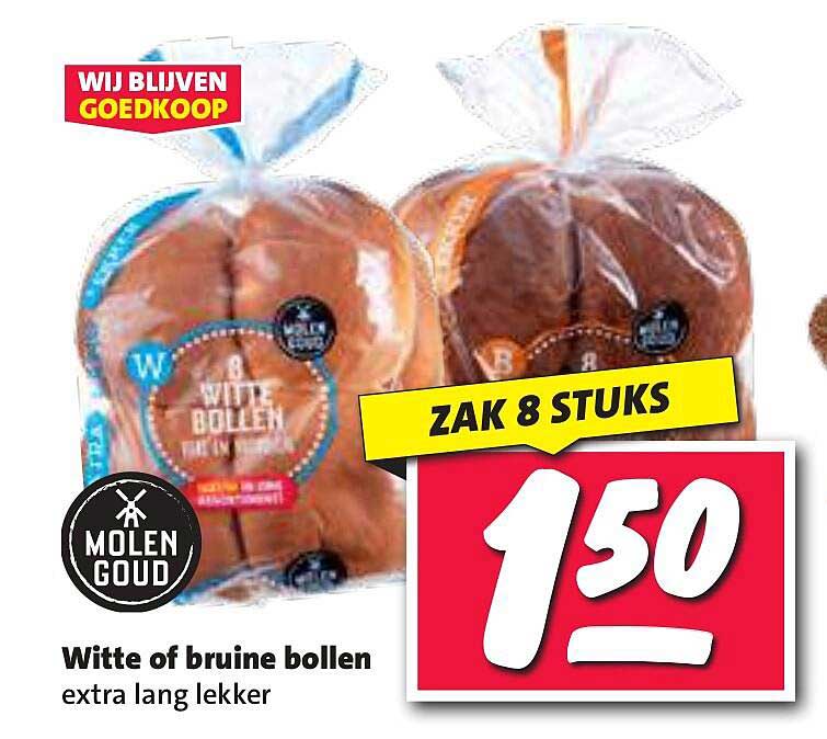 Witte of bruine bollen