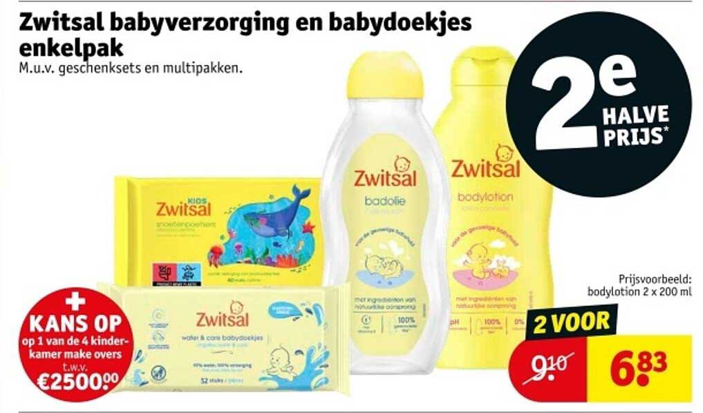 Zwitsal babyverzorging en babydoekjes enkelpak