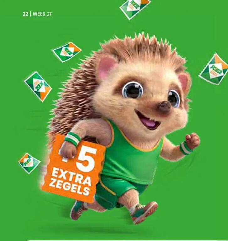 5 EXTRA ZEGELS