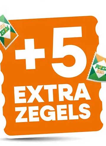 +5 EXTRA ZEGELS