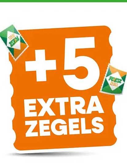 +5 EXTRA ZEGELS