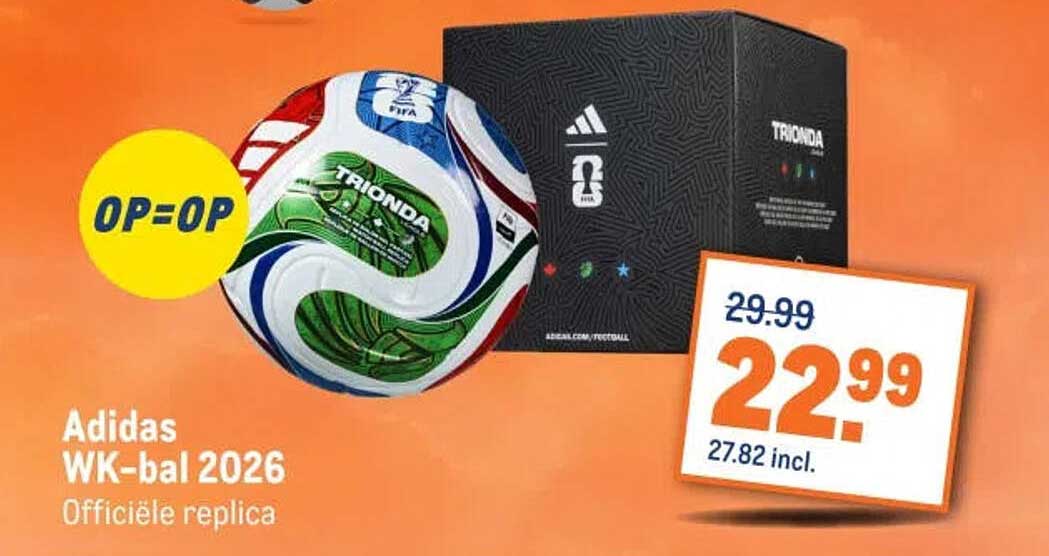 Adidas WK-bal 2026 Officiële replica OP=OP