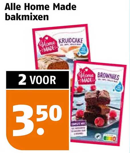 Alle Home Made bakmixen 2 voor