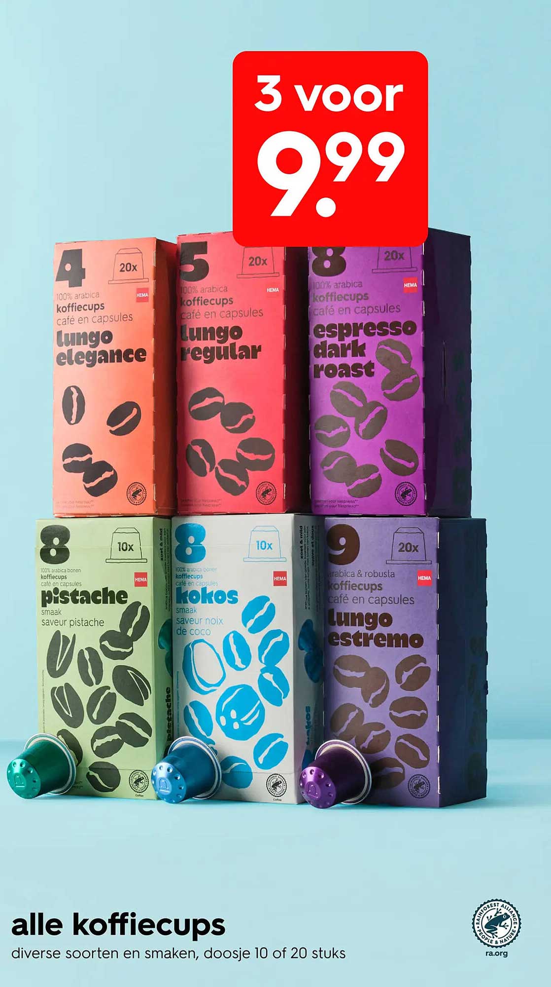 alle koffiecups