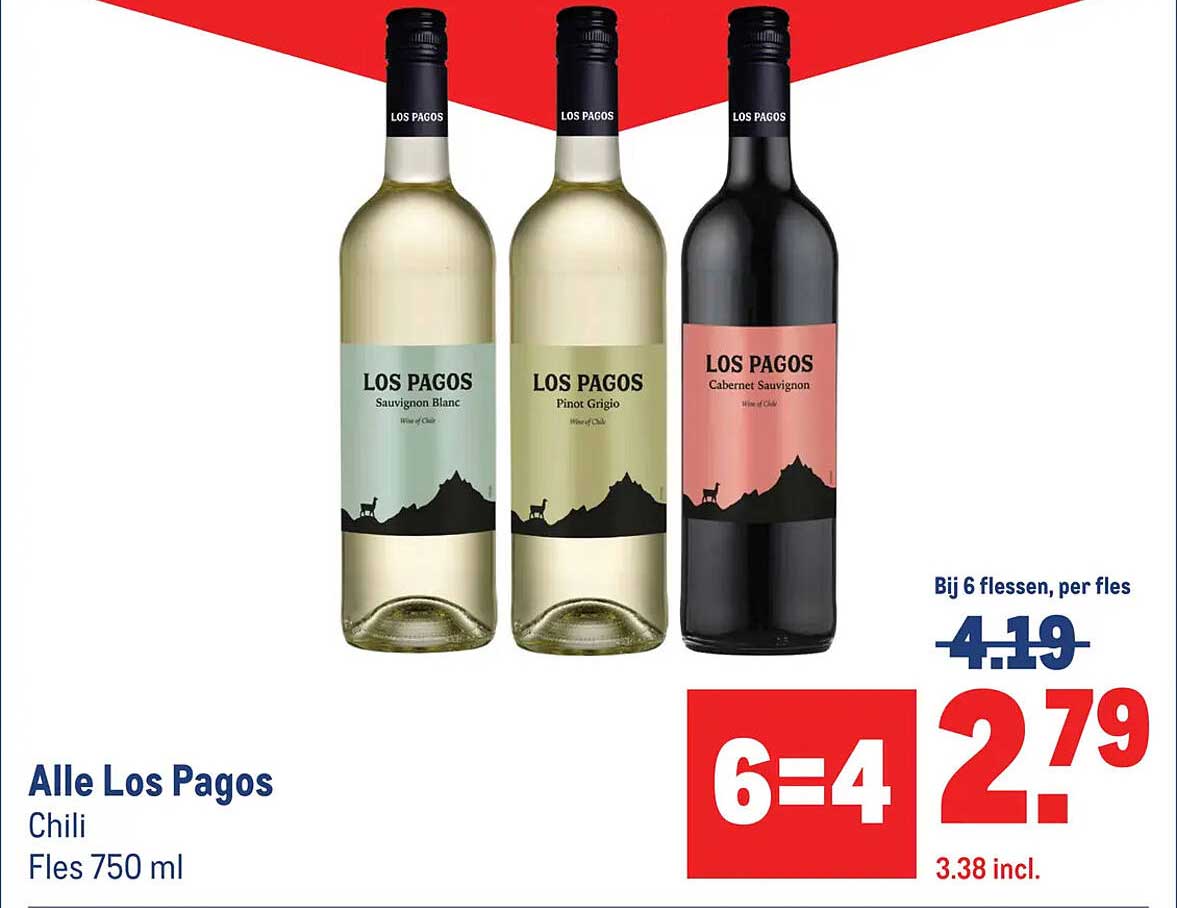 Alle Los Pagos Chili Fles 750 ml 6=4