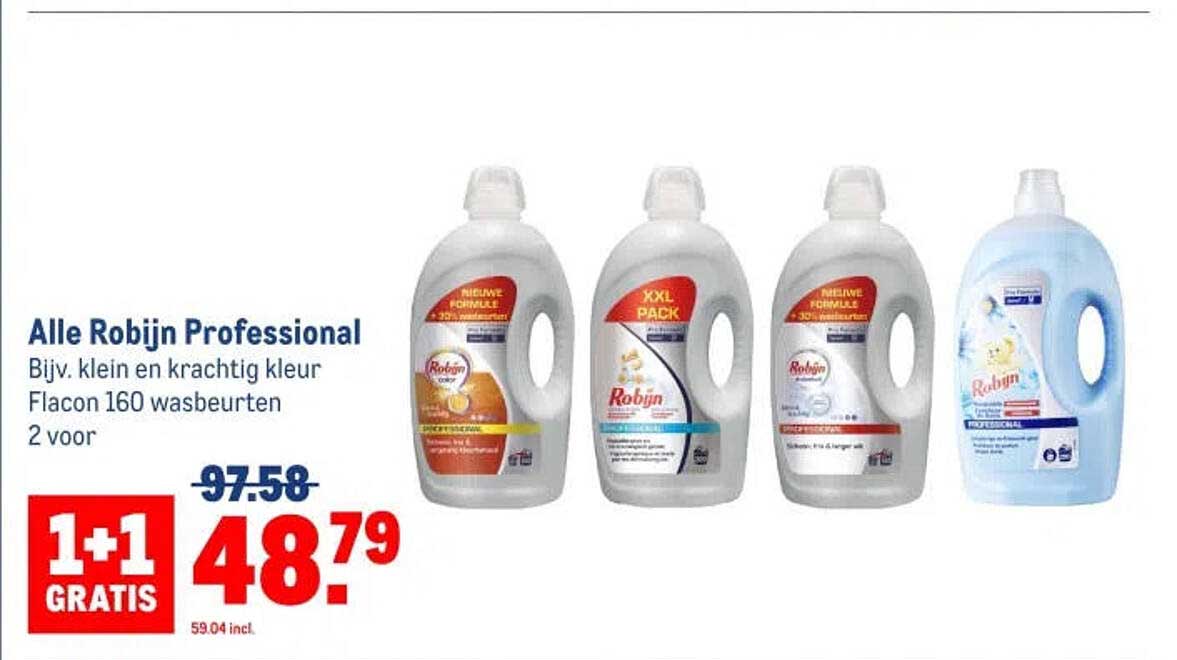 Alle Robijn Professional 1+1 GRATIS