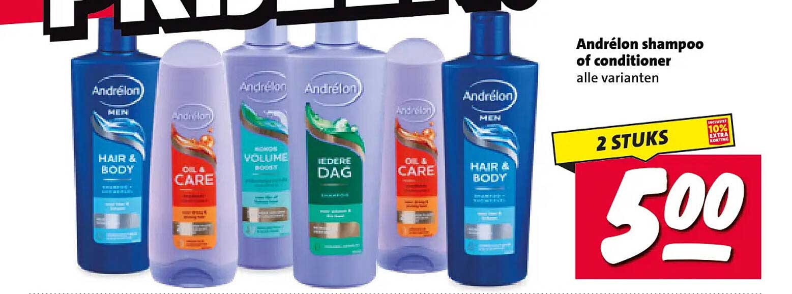Andrélon shampoo of conditioner alle varianten 2 STUKS
