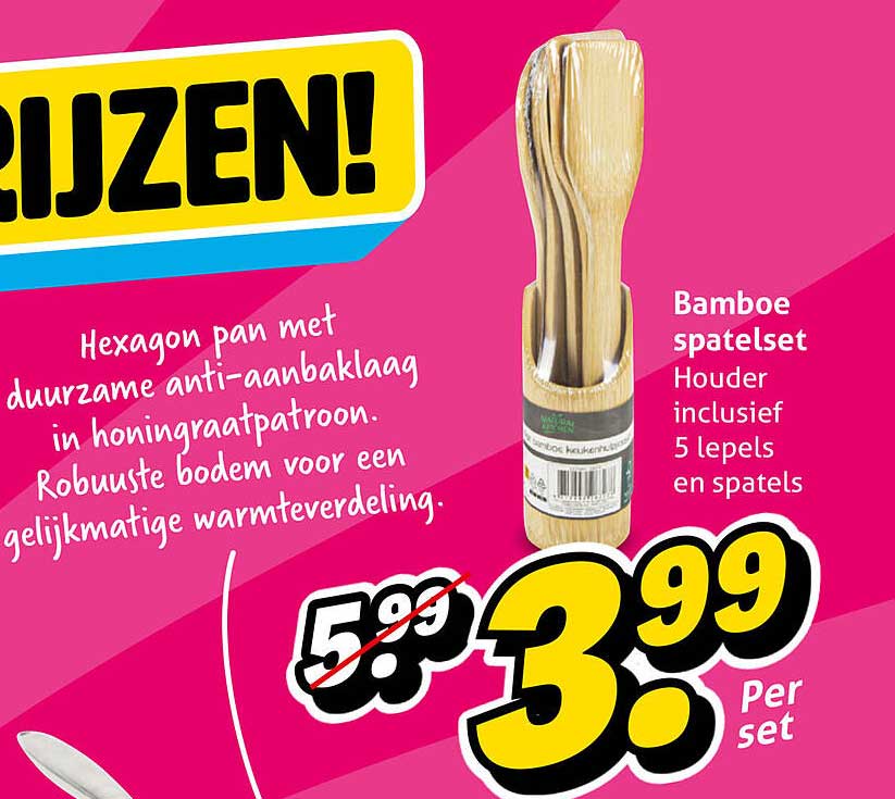 Bamboe spatelset